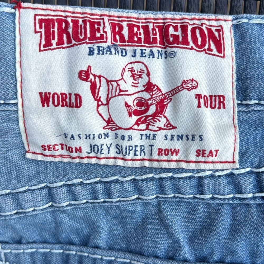 True Religion Joey Super T Light Blue Denim Men's Jeans Size 36 - Picture 10 of 13